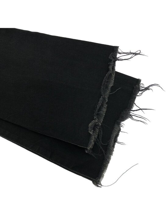Celine Dylan Cutoff Boots Cut Denim Pants Black main image 7